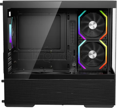 Photo de Boitier Moyen Tour ATX 1stPlayer CV6 RGB avec panneaux vitrés (Noir)
