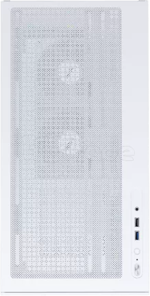 Photo de Boitier Moyen Tour ATX 1stPlayer CV7 RGB avec panneaux vitrés (Blanc)