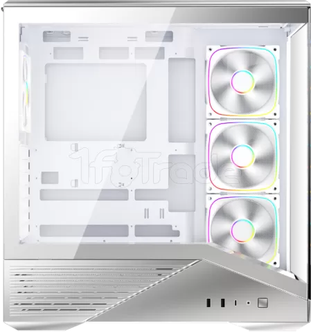 Photo de Boitier Moyen Tour ATX 1stPlayer GM7 RGB avec panneaux vitrés (Argent)