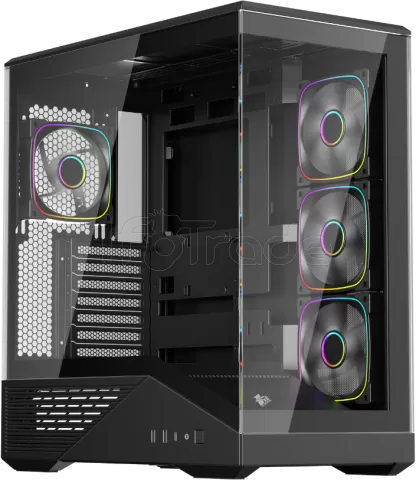 Photo de Boitier Moyen Tour ATX 1stPlayer GM7 RGB avec panneaux vitrés (Noir)