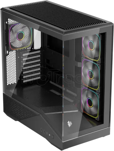 Photo de Boitier Moyen Tour ATX 1stPlayer GM7 RGB avec panneaux vitrés (Noir)