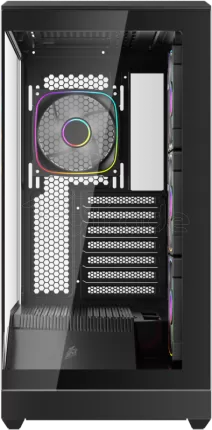 Photo de Boitier Moyen Tour ATX 1stPlayer GM7 RGB avec panneaux vitrés (Noir)