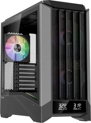 Photo de Boitier Moyen Tour ATX 1stPlayer GM8 RGB avec panneau vitré (Noir)