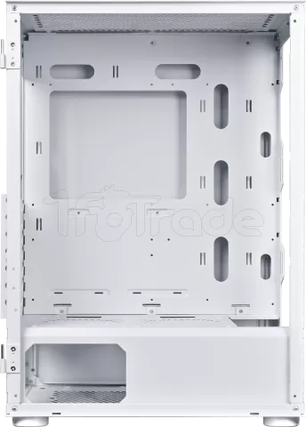 Photo de Boitier Moyen Tour ATX 1stPlayer Go6 RGB avec panneau vitré (Blanc)