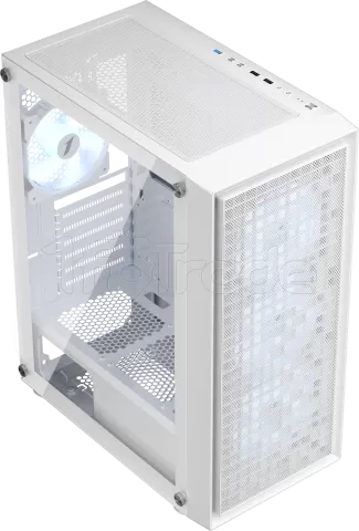 Photo de Boitier Moyen Tour ATX 1stPlayer Go6 RGB avec panneau vitré (Blanc)