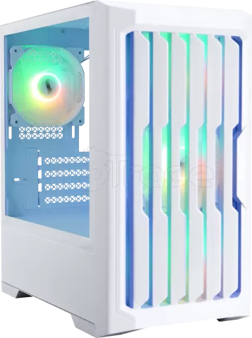 Photo de Boitier Moyen Tour ATX 1stPlayer H2 RGB avec panneau vitré (Blanc)