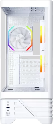 Photo de Boitier Moyen Tour ATX 1stPlayer MC8 RGB avec panneaux vitrés (Blanc)