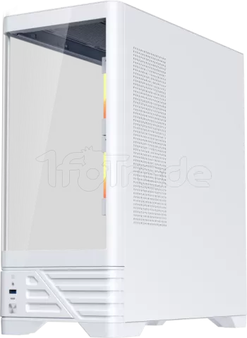 Photo de Boitier Moyen Tour ATX 1stPlayer MC8 RGB avec panneaux vitrés (Blanc)