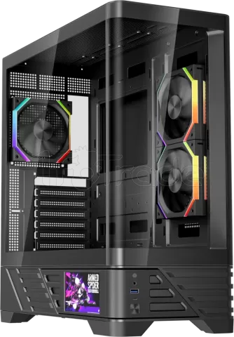 Photo de Boitier Moyen Tour ATX 1stPlayer MC8 RGB avec panneaux vitrés (Noir)