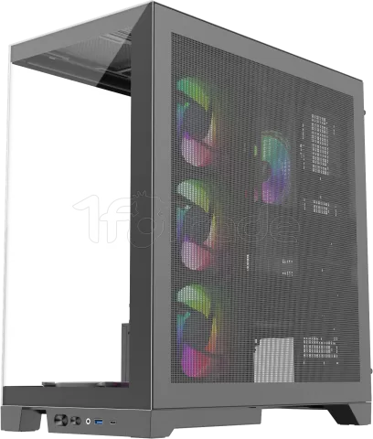 Photo de Boitier Moyen Tour ATX 1stPlayer Mi8 RGB avec panneaux vitrés (Noir)