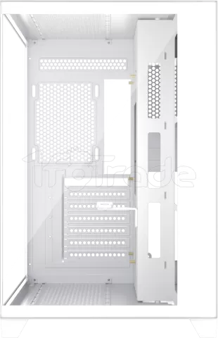 Photo de Boitier Moyen Tour ATX 1stPlayer MV8 RGB avec panneaux vitrés (Blanc)