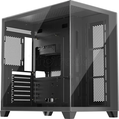Photo de Boitier Moyen Tour ATX 1stPlayer MV8-TP RGB avec panneaux vitrés (Noir)
