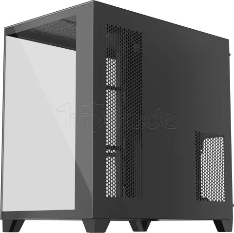 Photo de Boitier Moyen Tour ATX 1stPlayer MV8-TP RGB avec panneaux vitrés (Noir)