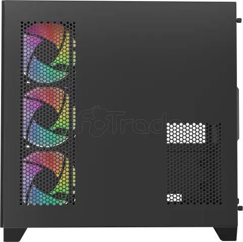 Photo de Boitier Moyen Tour ATX 1stPlayer MV8-TP RGB avec panneaux vitrés (Noir)