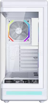 Photo de Boitier Moyen Tour ATX 1stPlayer PB8 RGB avec panneaux vitrés (Blanc)