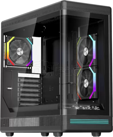 Photo de Boitier Moyen Tour ATX 1stPlayer PB8 RGB avec panneaux vitrés (Noir)