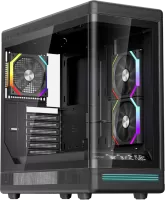 Photo de Boitier Moyen Tour ATX 1stPlayer PB8 RGB avec panneaux vitrés (Noir)