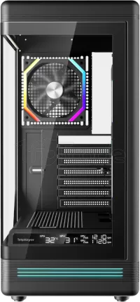 Photo de Boitier Moyen Tour ATX 1stPlayer PB8 RGB avec panneaux vitrés (Noir)