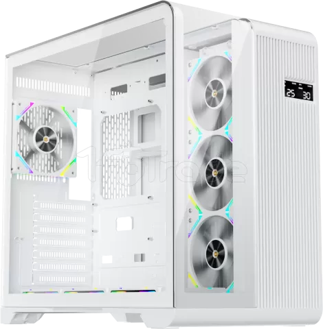 Photo de Boitier Moyen Tour ATX 1stPlayer RT7 RGB avec panneaux vitrés (Blanc)