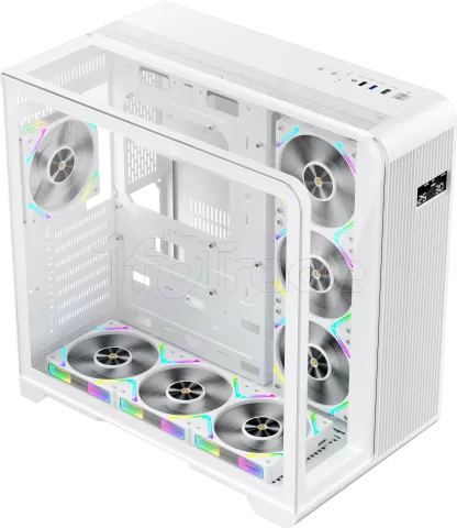 Photo de Boitier Moyen Tour ATX 1stPlayer RT7 RGB avec panneaux vitrés (Blanc)