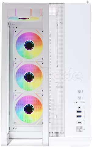 Photo de Boitier Moyen Tour ATX 1stPlayer RT7 RGB avec panneaux vitrés (Blanc)