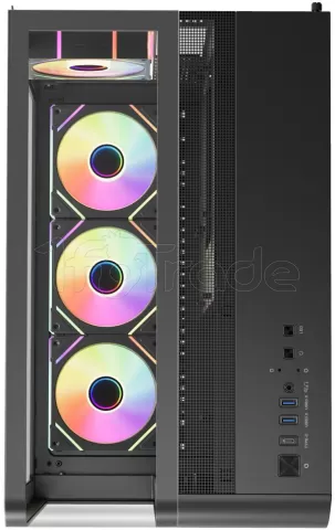 Photo de Boitier Moyen Tour ATX 1stPlayer RT7 RGB avec panneaux vitrés (Noir)