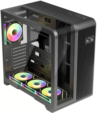 Photo de Boitier Moyen Tour ATX 1stPlayer RT7 RGB avec panneaux vitrés (Noir)