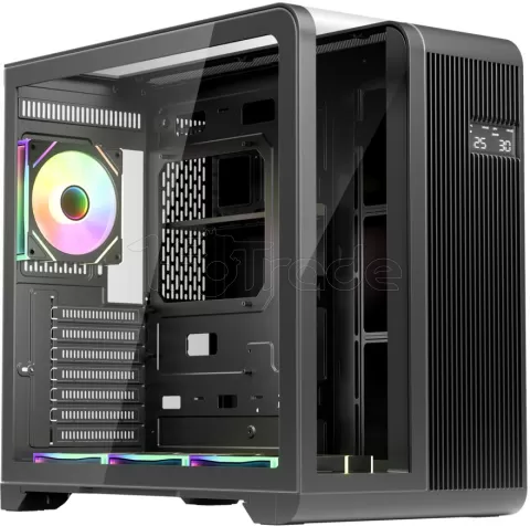 Photo de Boitier Moyen Tour ATX 1stPlayer RT7 RGB avec panneaux vitrés (Noir)