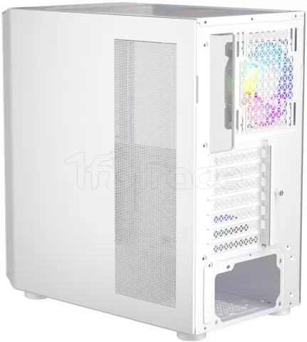 Photo de Boitier Moyen Tour ATX 1stPlayer T7-P RGB avec panneau vitré (Blanc)