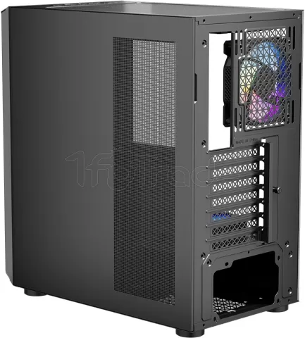 Photo de Boitier Moyen Tour ATX 1stPlayer T7-P RGB avec panneau vitré (Noir)