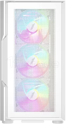 Photo de Boitier Moyen Tour ATX 1stPlayer Trilobite T7-P RGB avec panneau vitré (Blanc)