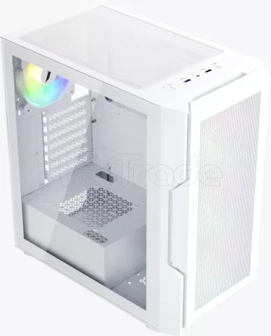 Photo de Boitier Moyen Tour ATX 1stPlayer Trilobite T7-P RGB avec panneau vitré (Blanc)