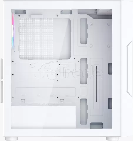 Photo de Boitier Moyen Tour ATX 1stPlayer Trilobite T7-P RGB avec panneau vitré (Blanc)