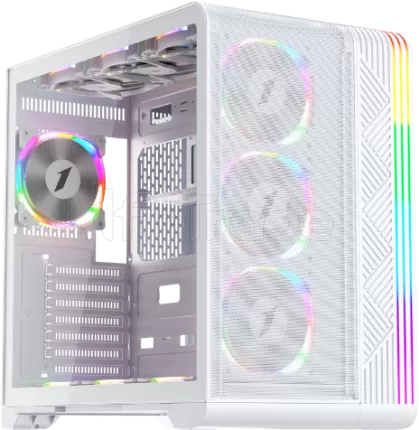 Photo de Boitier Moyen Tour ATX 1stPlayer VT7 RGB avec panneau vitré (Blanc)