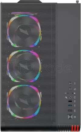 Photo de Boitier Moyen Tour ATX 1stPlayer VT7 RGB avec panneau vitré (Noir)