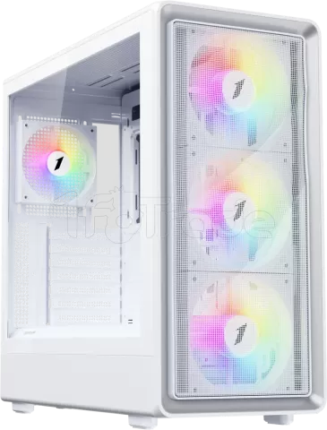 Photo de Boitier Moyen Tour ATX 1stPlayer WA8 RGB avec panneau vitré (Blanc)