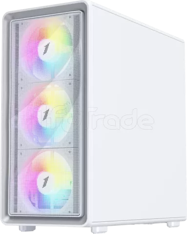 Photo de Boitier Moyen Tour ATX 1stPlayer WA8 RGB avec panneau vitré (Blanc)