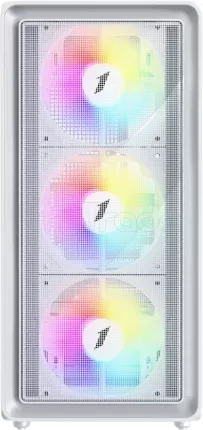 Photo de Boitier Moyen Tour ATX 1stPlayer WA8 RGB avec panneau vitré (Blanc)