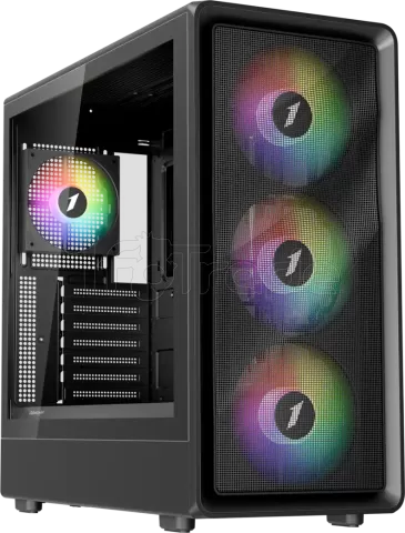 Photo de Boitier Moyen Tour ATX 1stPlayer WA8 RGB avec panneau vitré (Noir)