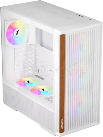 Photo de Boitier Moyen Tour ATX 1stPlayer WD7 RGB avec panneau vitré (Blanc)