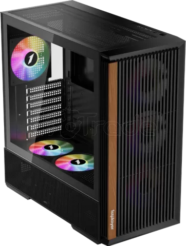 Photo de Boitier Moyen Tour ATX 1stPlayer WD7 RGB avec panneau vitré (Noir)