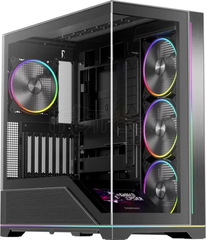 Photo de Boitier Moyen Tour ATX 1stPlayer WP8 RGB avec panneaux vitrés (Noir)