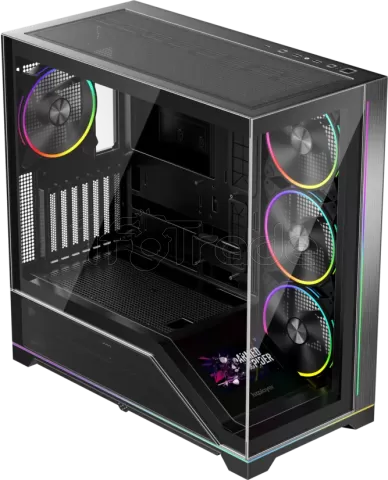 Photo de Boitier Moyen Tour ATX 1stPlayer WP8 RGB avec panneaux vitrés (Noir)
