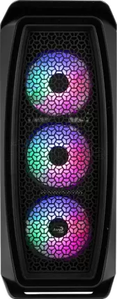 Photo de Boitier Moyen Tour ATX AeroCool Aero One Frost RGB avec panneau vitré (Noir)