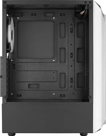 Photo de Boitier Moyen Tour ATX AeroCool Bionic V2 RGB avec panneau vitré (Blanc)