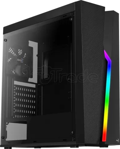 Photo de Boitier Moyen Tour ATX AeroCool Bolt RGB avec panneau vitré (Noir)