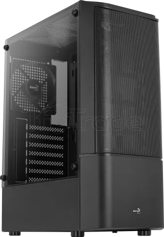 Photo de Boitier Moyen Tour ATX AeroCool Quantum Mesh v1 avec panneau vitré (Noir)