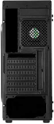 Photo de Boitier Moyen Tour ATX AeroCool Shard Tempered Glass RGB avec panneau vitré (Noir)