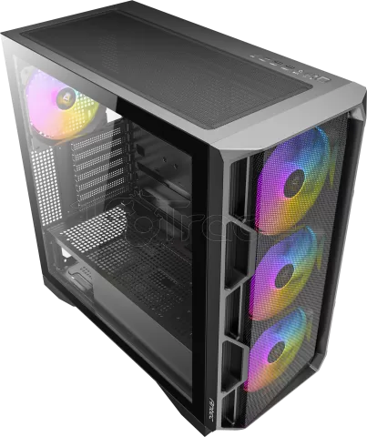 Photo de Boitier Moyen Tour ATX Antec AX1000 RGB avec panneau vitré (Noir)