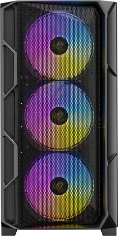 Photo de Boitier Moyen Tour ATX Antec AX1000 RGB avec panneau vitré (Noir)